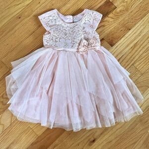 Jona Michelle Pink Tulle Sparkle Dress Sz 2T